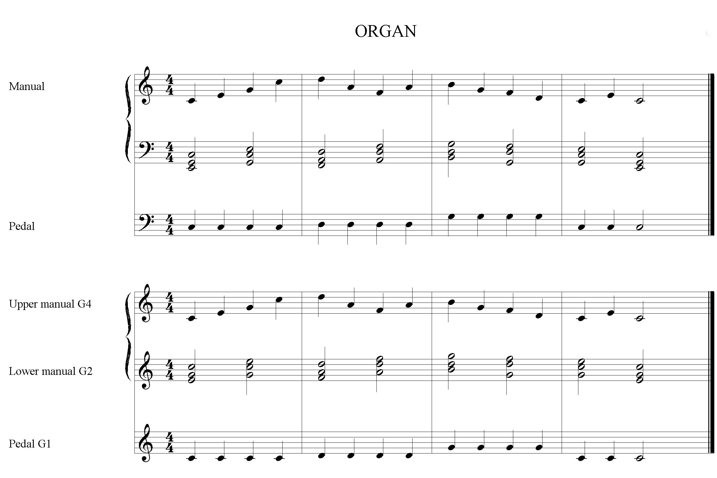 Treble Clef To Alto Clef Chart